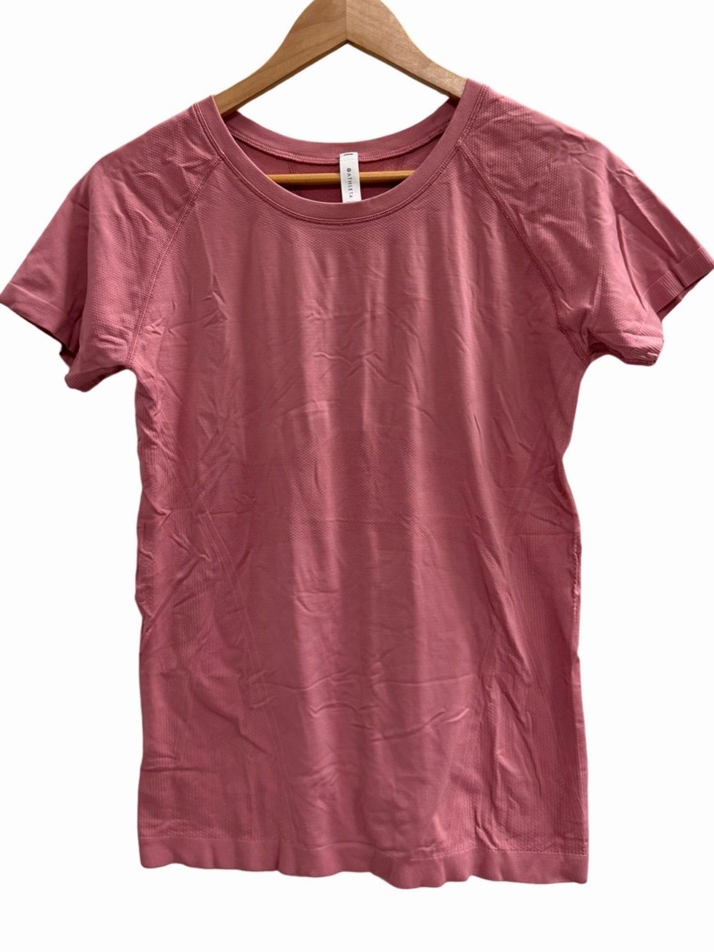 ATHLETA Momentum Seamless Tee Pink Size Large